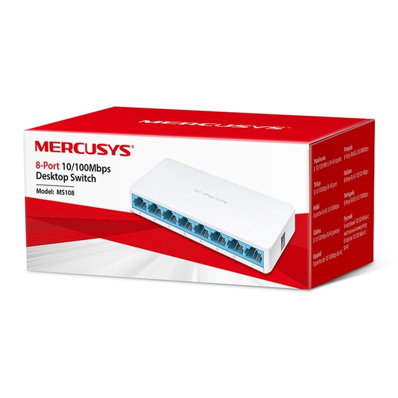 Mercusys Desktop Switch 8-Port 10/100Mbps